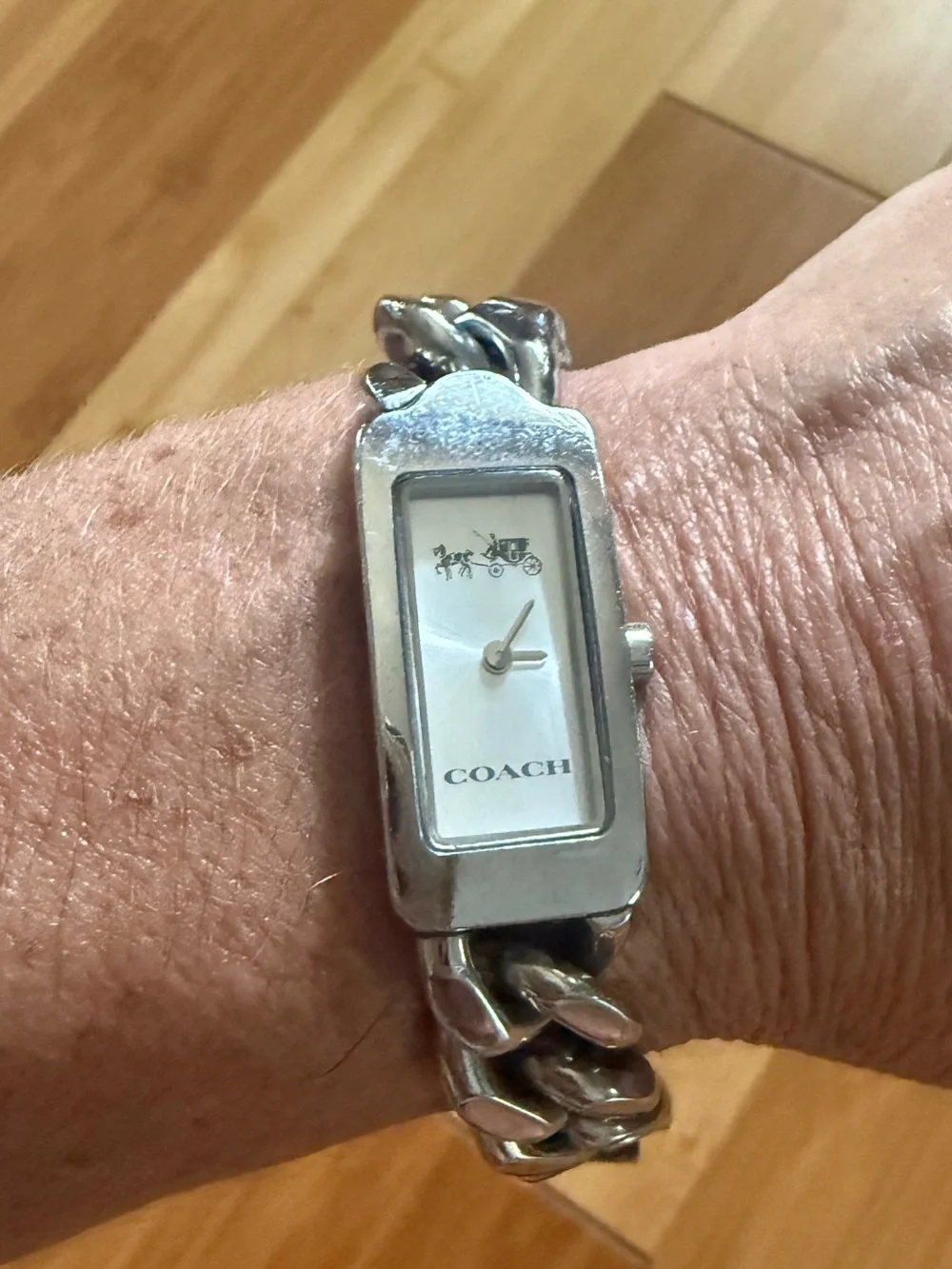 COACH Silver Chain-link Bracelet Watch